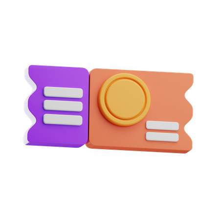 Ticketlotterie  3D Icon