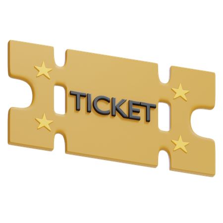 TICKETS  3D Icon