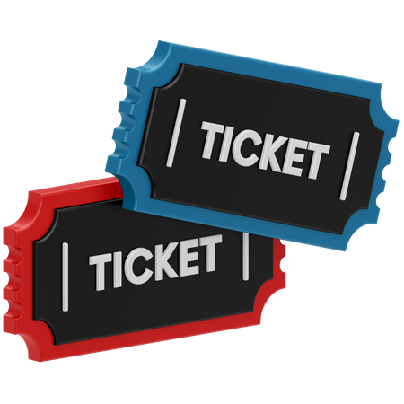 Tickets 3D Icon