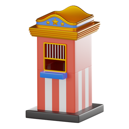 Ticketschalter  3D Icon