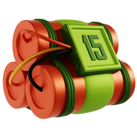Ticking Time Bomb  3D Icon