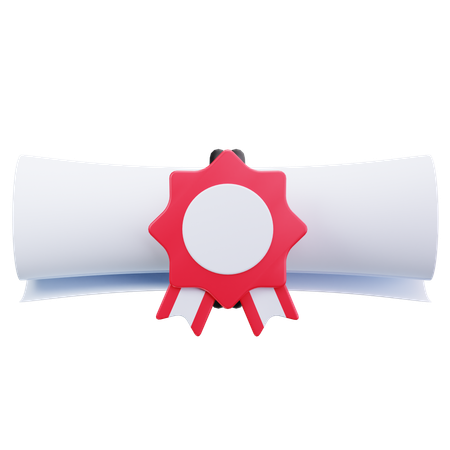 Tied Scroll  3D Icon
