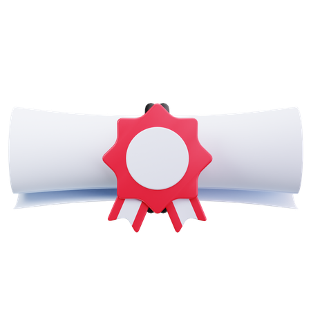 Tied Scroll  3D Icon