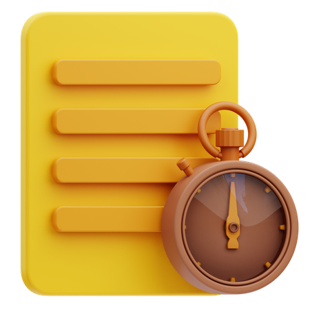 Tiempo de aprender  3D Icon