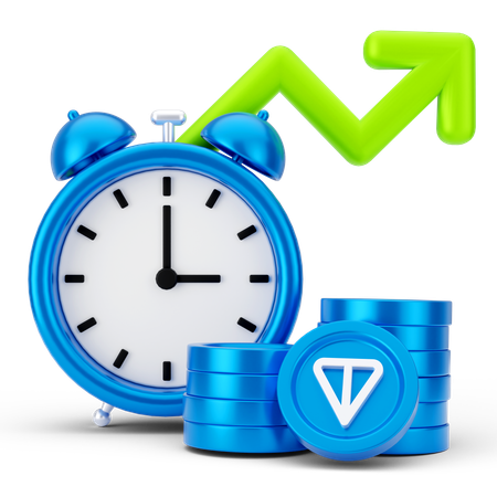 Tiempo de crecimiento  3D Icon