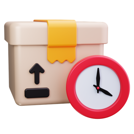 El tiempo de entrega  3D Icon