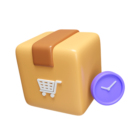 El tiempo de entrega  3D Icon