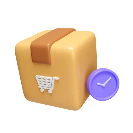 El tiempo de entrega  3D Icon