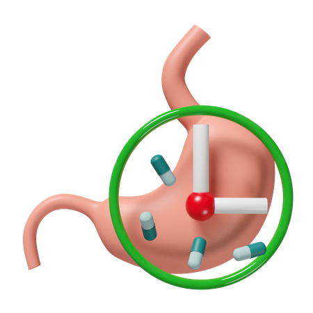 Tiempo de medicina  3D Icon