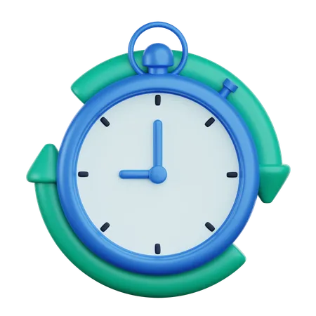 Repetir el tiempo  3D Icon