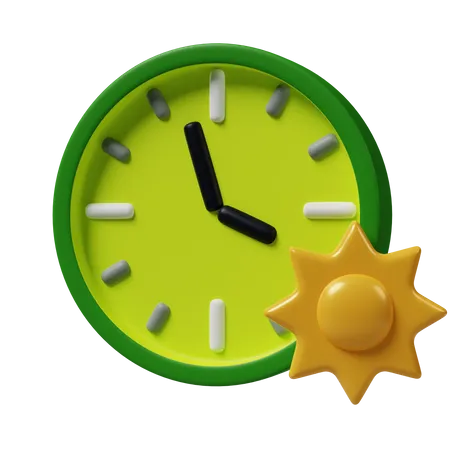 Hora de verano  3D Icon