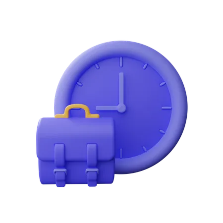 Tiempo de trabajo  3D Icon