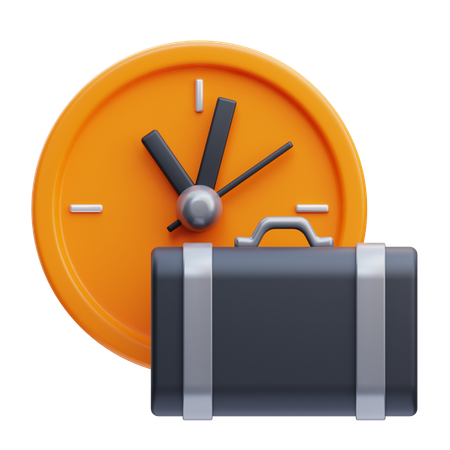 Tiempo de trabajo  3D Icon