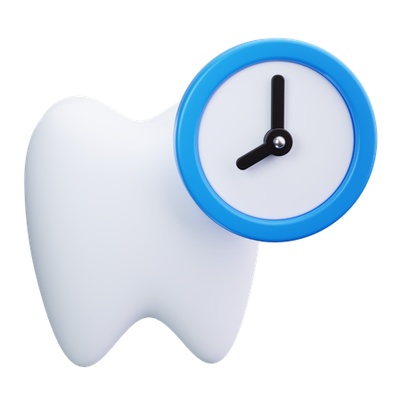 Tiempo dental  3D Icon