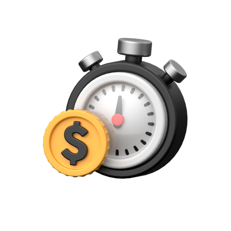 Tiempo dinero  3D Icon