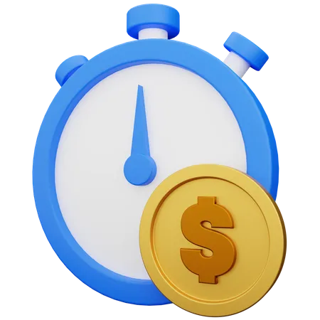 Tiempo dinero  3D Icon