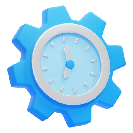 Tiempo eficiente  3D Icon