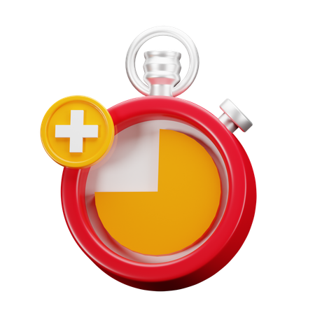 Tiempo extra  3D Icon