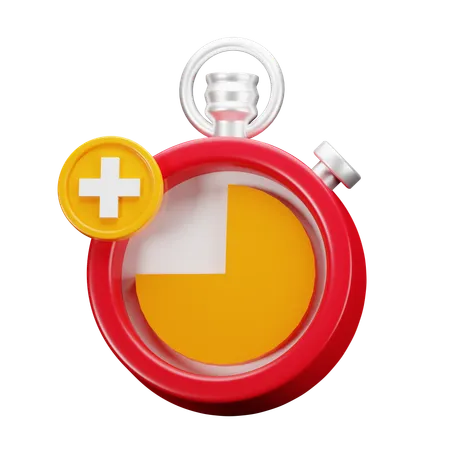 Tiempo extra  3D Icon