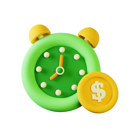 Tiempo financiero  3D Icon