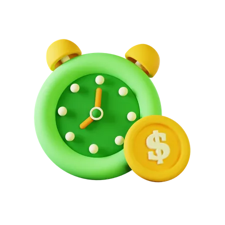 Tiempo financiero  3D Icon