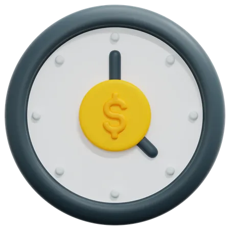 Tiempo financiero  3D Icon