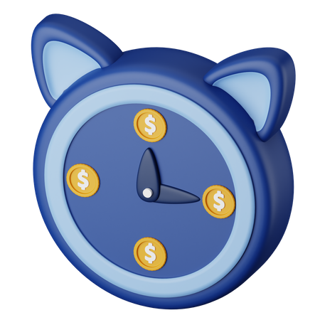 Tiempo financiero  3D Icon