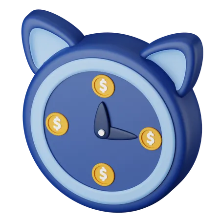 Tiempo financiero  3D Icon