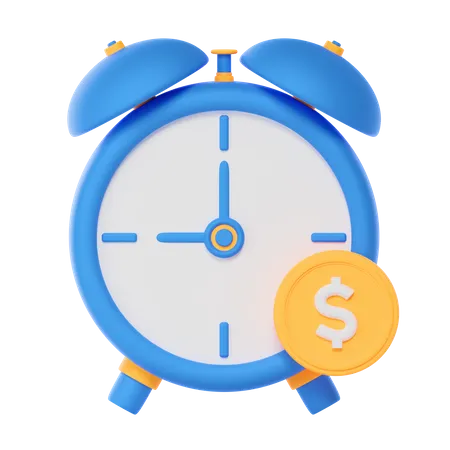Tiempo de finanzas  3D Icon