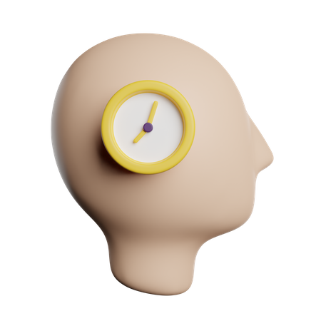 Tiempo mental  3D Icon