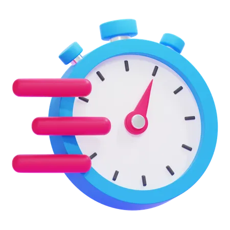Tiempo rápido  3D Icon