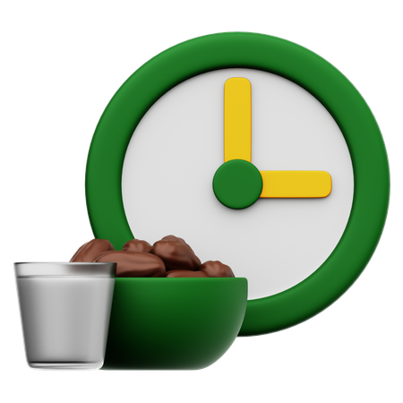 Tiempo suhur  3D Icon