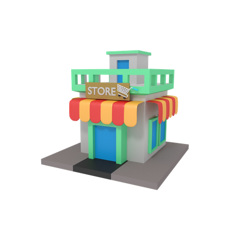 Almacenar  3D Illustration