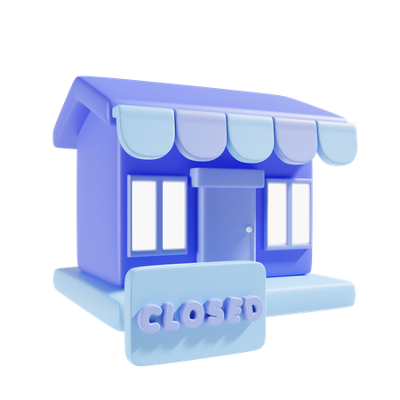 Tienda cerrada  3D Icon