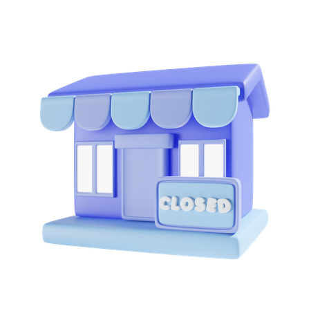 Tienda cerrada  3D Icon