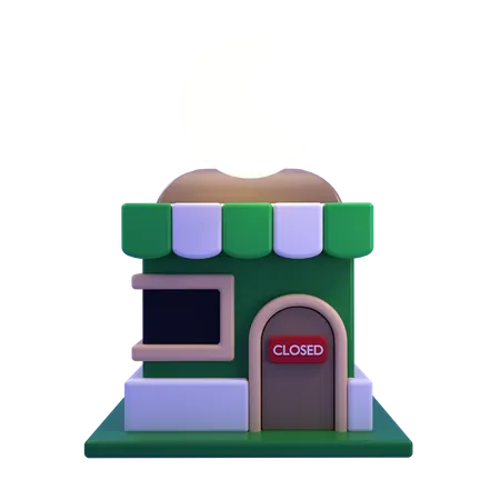 Tienda cerrada  3D Icon