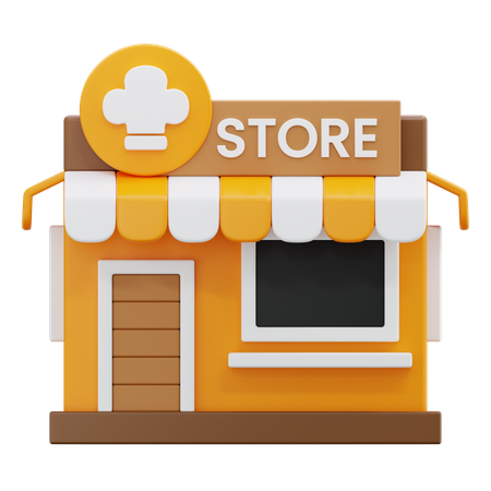 Tienda de alimentación  3D Icon