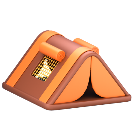 Carpa para camping  3D Icon