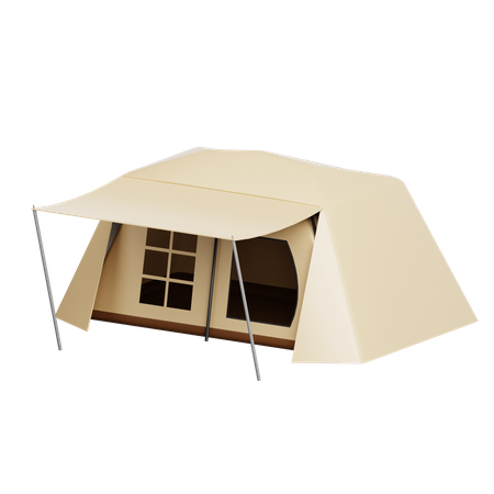 Tienda de campaña glamping  3D Icon