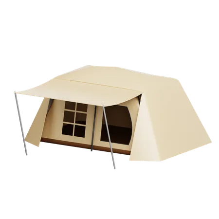 Tienda de campaña glamping  3D Icon