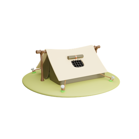 Carpa para camping  3D Icon