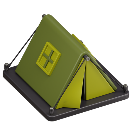 Carpa para camping  3D Icon