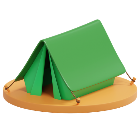 Carpa para camping  3D Icon