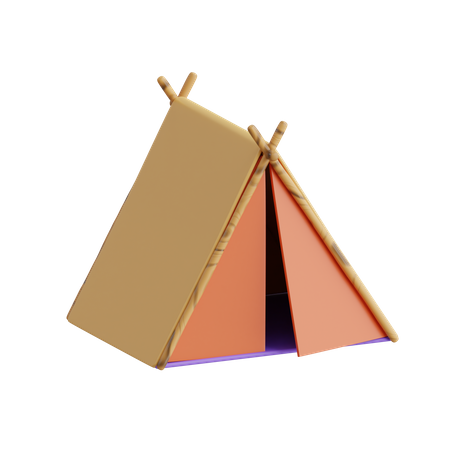 Carpa para camping  3D Icon