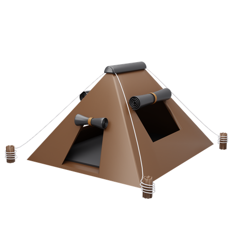 Carpa para camping  3D Icon