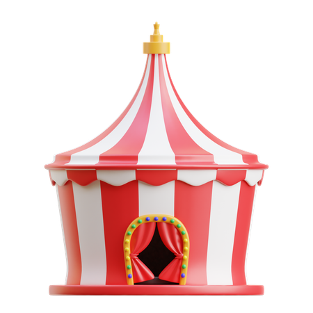 Tienda de circo  3D Icon
