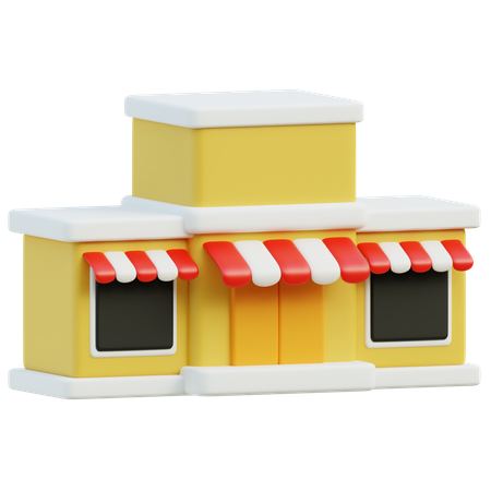 Tienda de comestibles  3D Icon