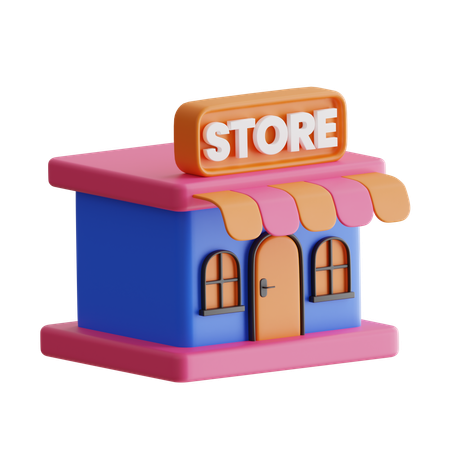 Tienda  3D Icon