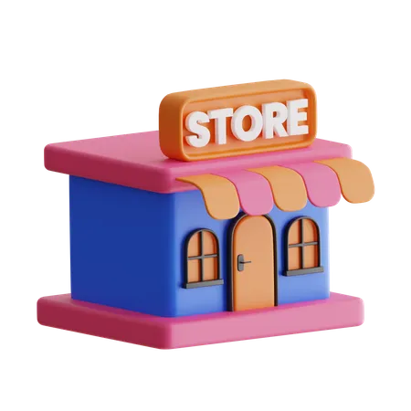 Tienda  3D Icon