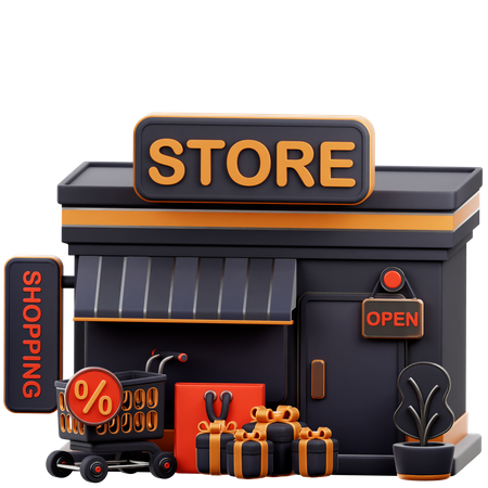 Tienda  3D Icon